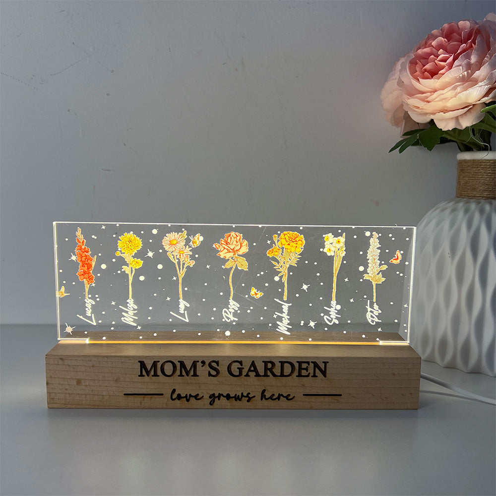 50% OFF Birth Month Flower Personalized LED Night Light ğŸŒŸ