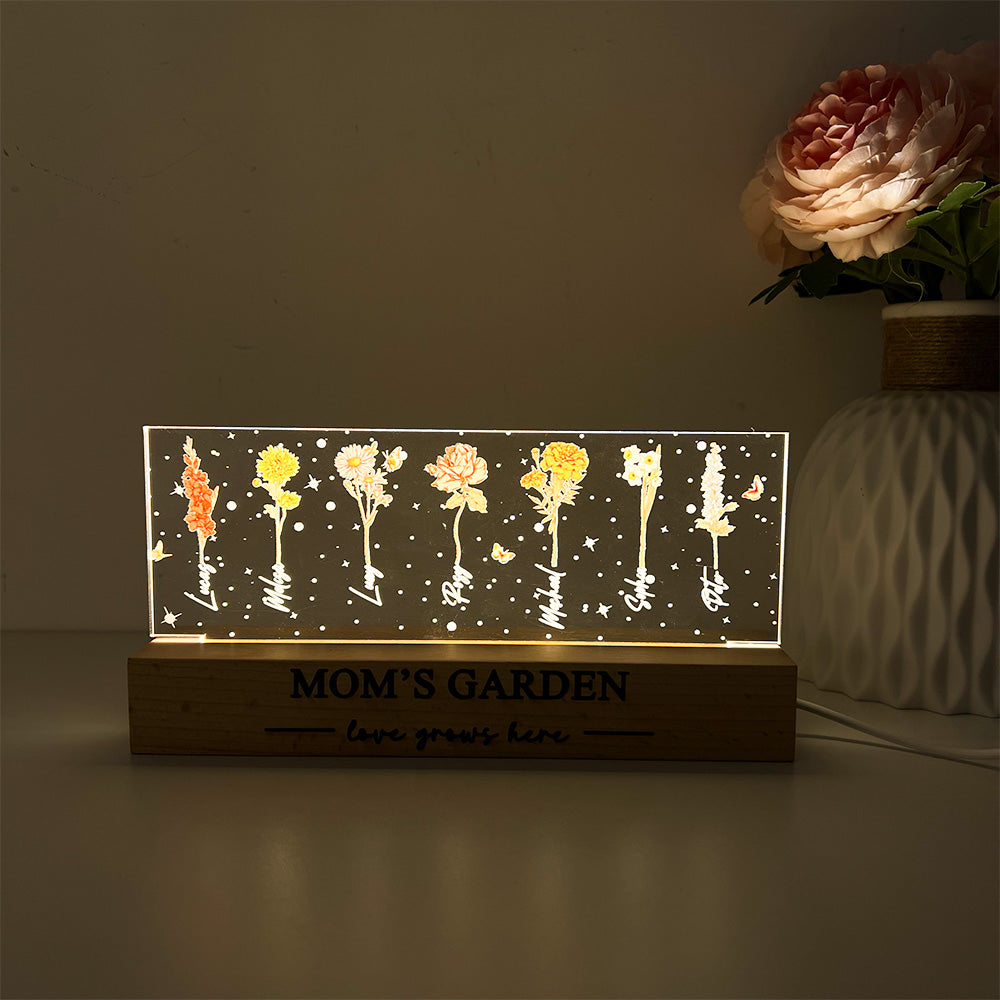 50% OFF Birth Month Flower Personalized LED Night Light ğŸŒŸ