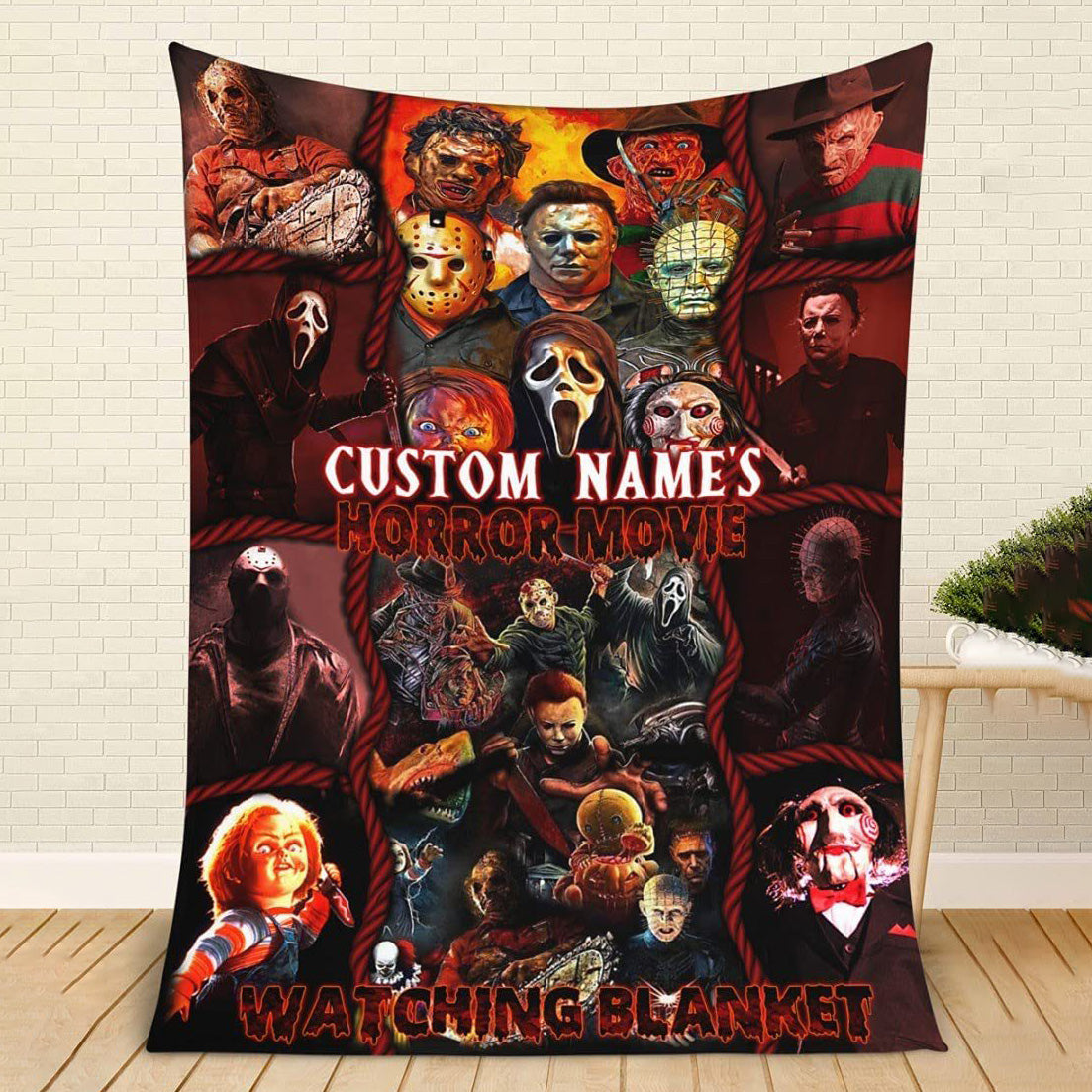 Custom Name-This is My Horror Watching Blanket