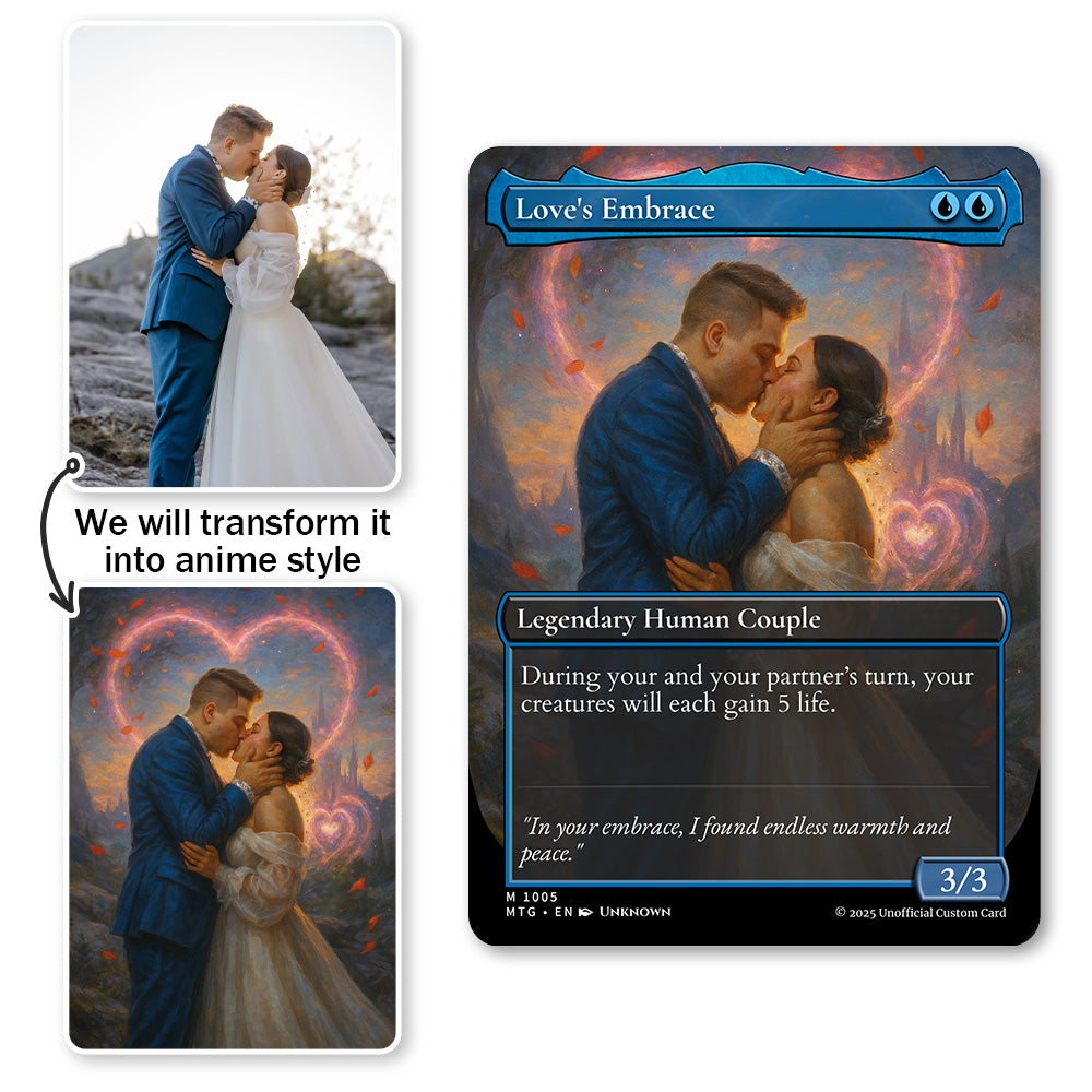 Custom Anime Couples Magic Card