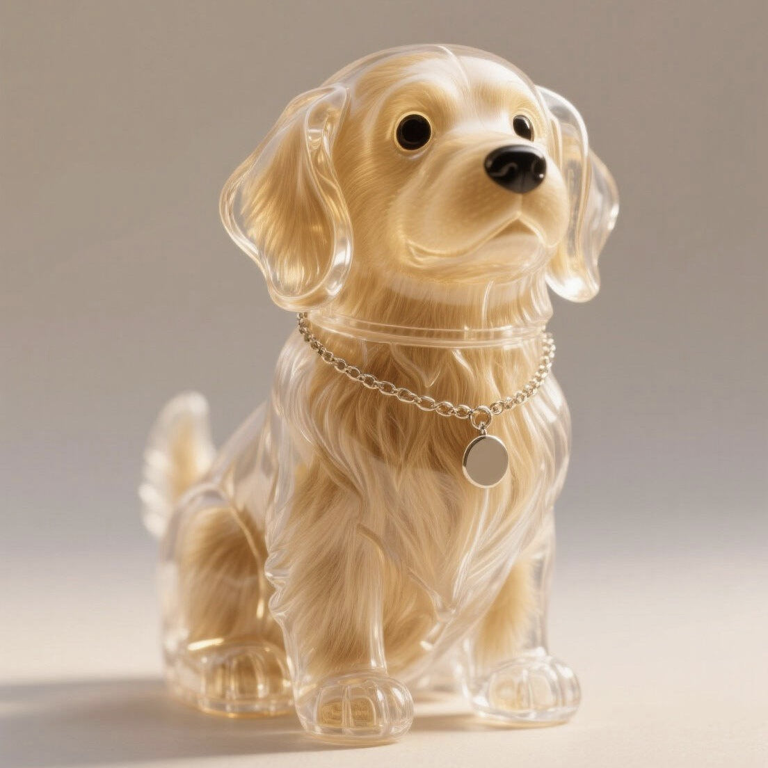 Dog Hair Storage Cute Pendant Keychain BagPendant Couple Car Key Chains Jewelry SouvenirCollection Gift Decoration Accessories