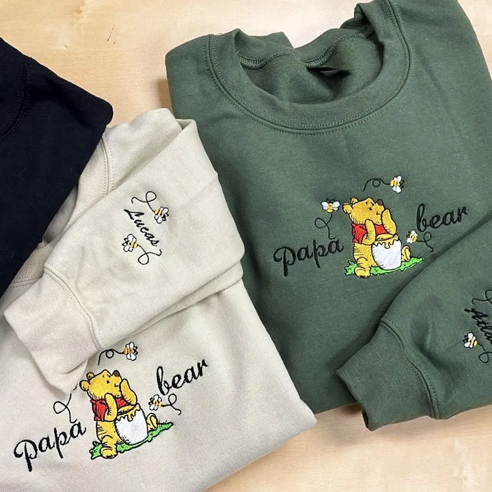 Custom Mama Bear Embroidered Sweatshirt