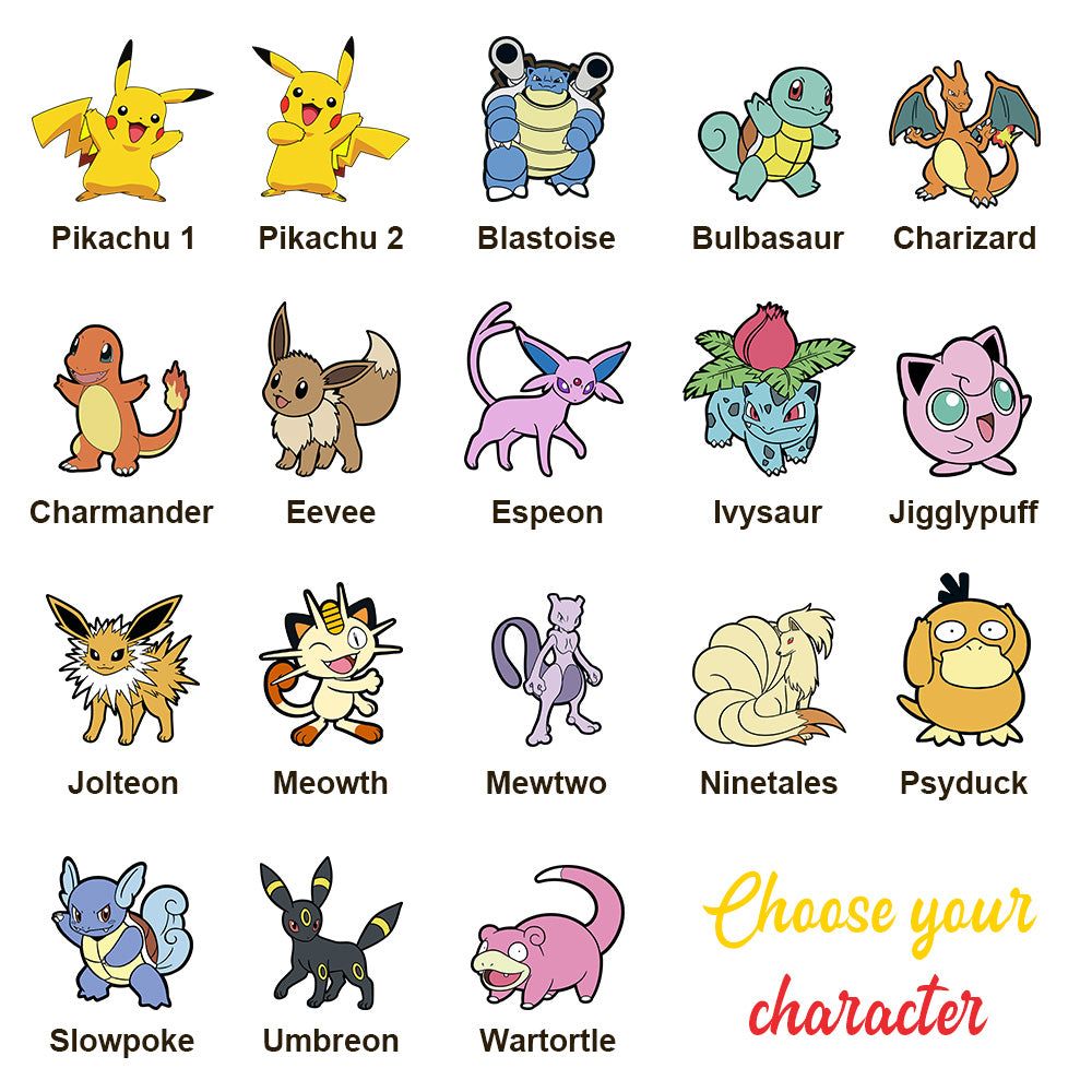 Custom Anime Pokecard V Card For Couples with Poke Character