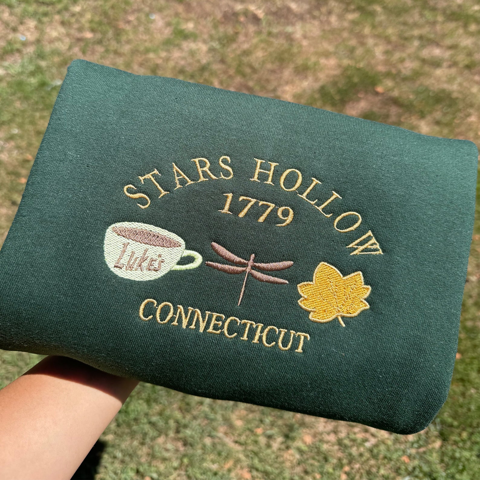 Stars Hollow Embroidered Fall Sweatshirt/Hoodie