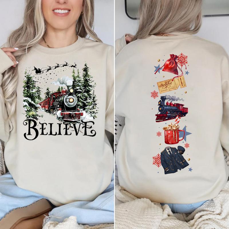 Polar Express 2 Sides Sweatshirt