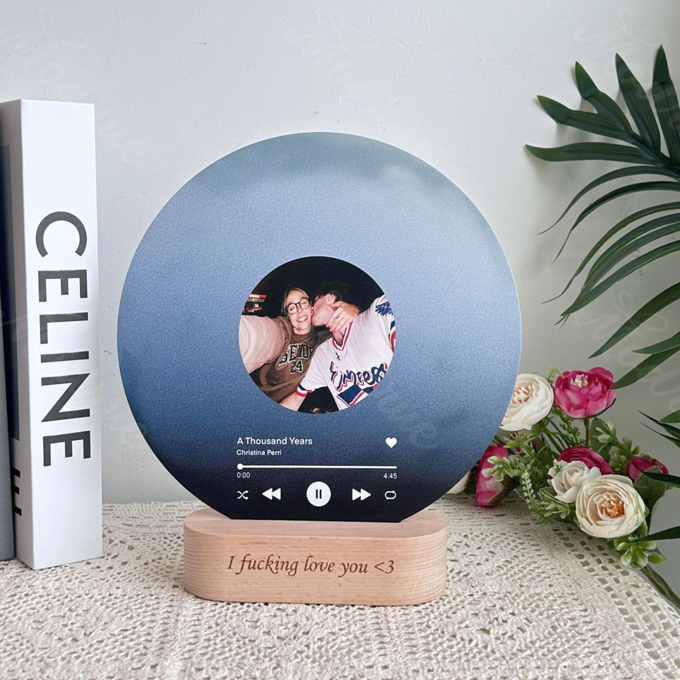 Personalized Record with Photo - Lenticular Song Plaque with NFC