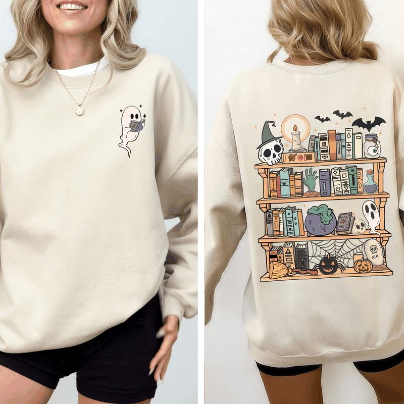 Reading Ghost Halloween Sweatshirt