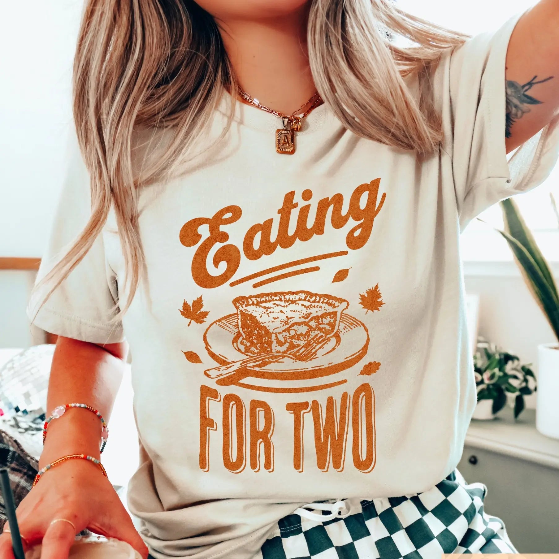 Eating for Two Pregnancy Announcement Shirt