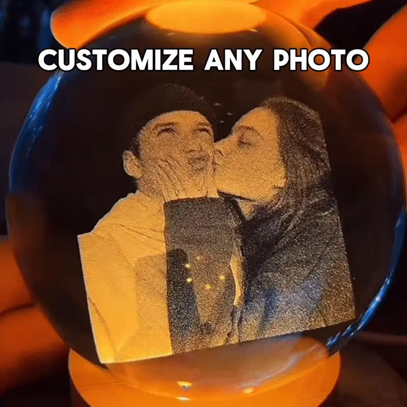 Personalized 3D Photo & Video Crystal Ball