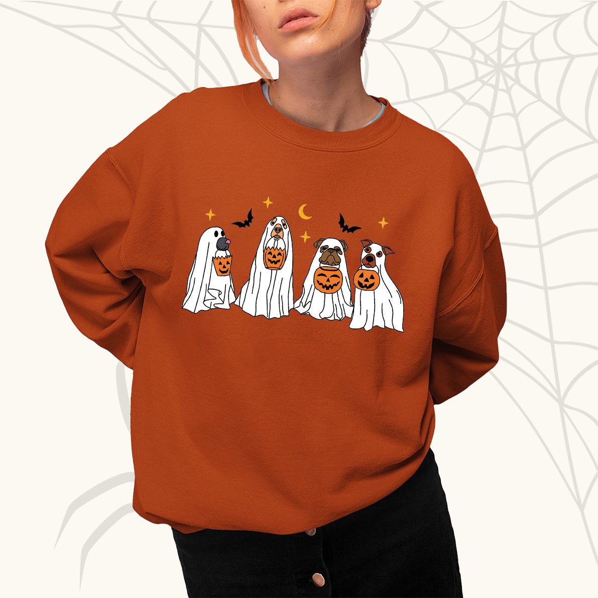 Halloween Retro Ghost Dog Shirt