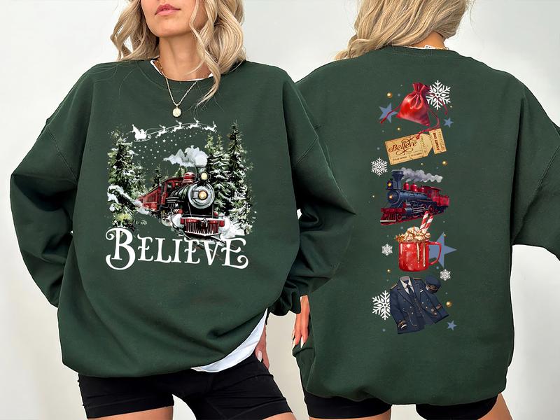 Polar Express 2 Sides Sweatshirt