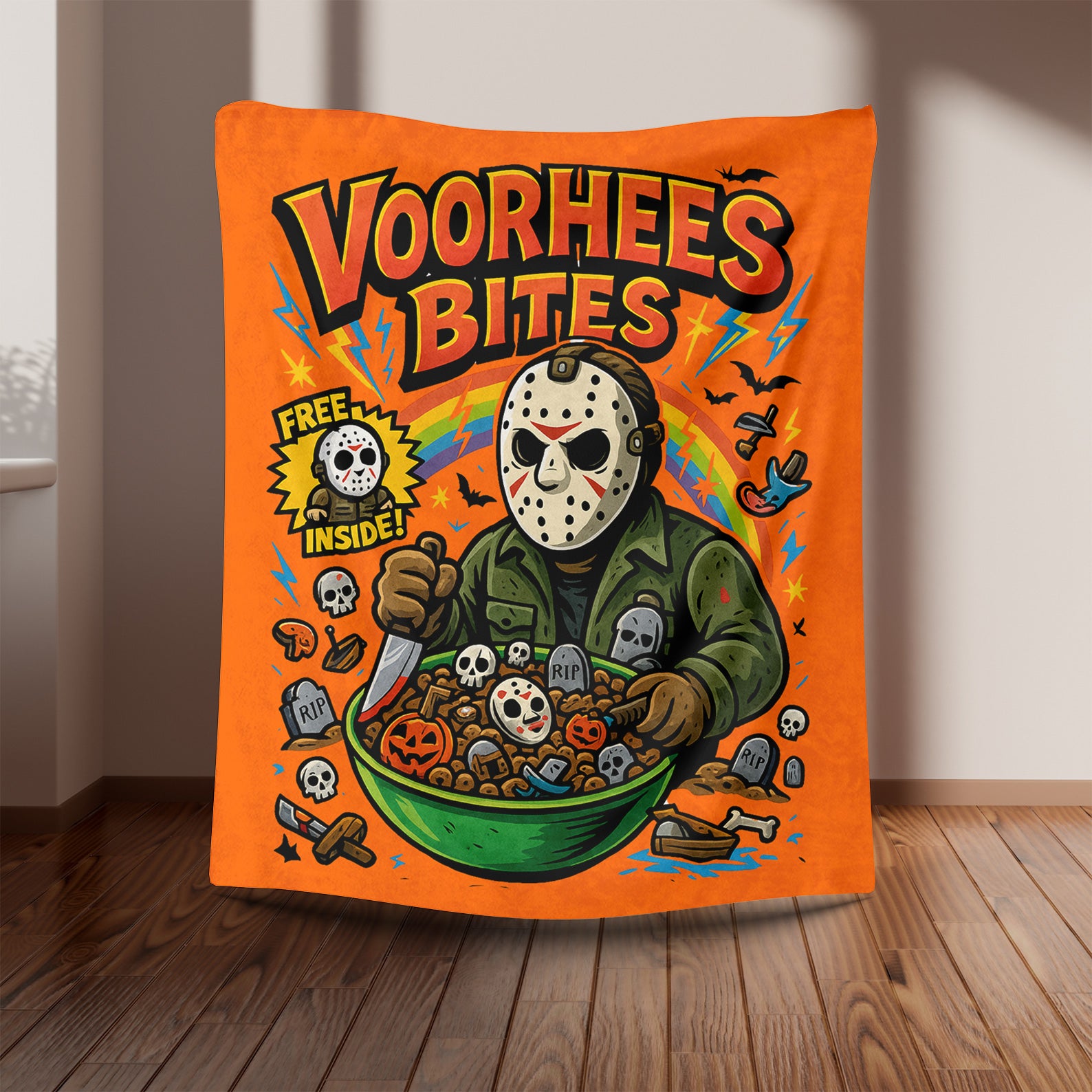 Cereal Halloween Retro Spooky Blanket