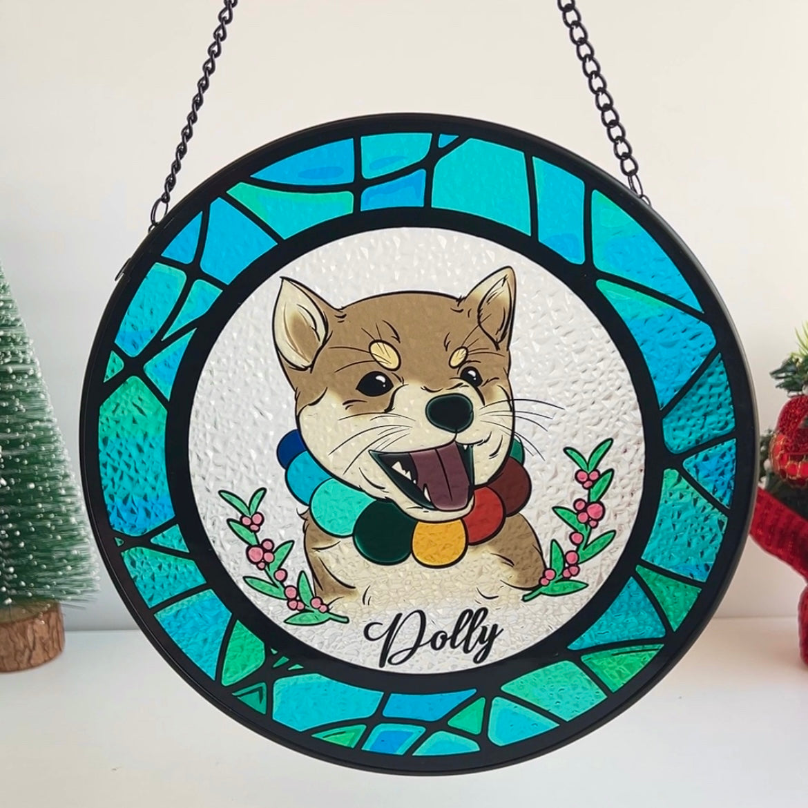 Custom Pet Portrait Suncatcher
