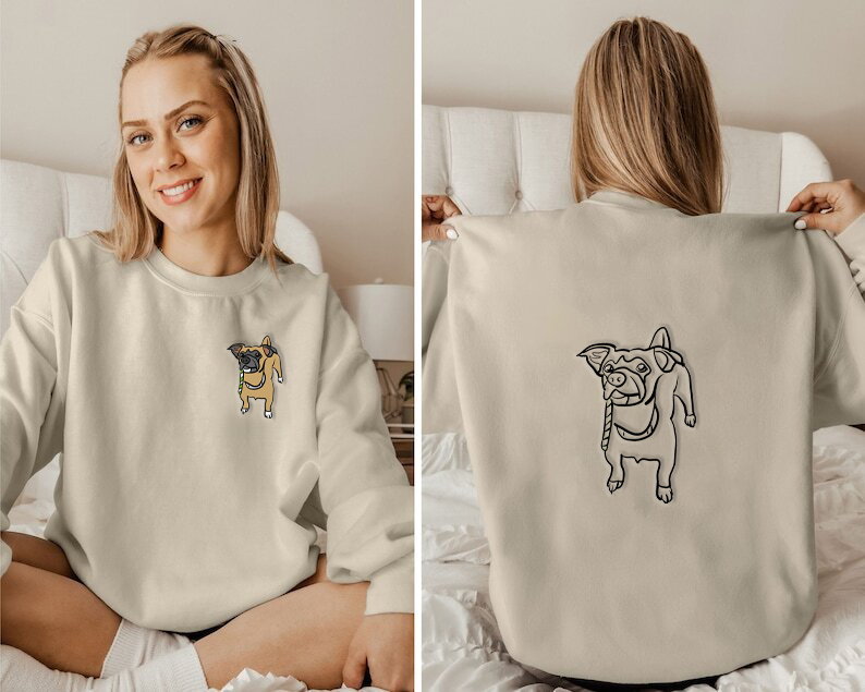 Custom Embroidered Pet Full Body Embroidery on the Front and Back