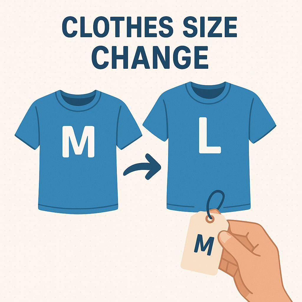 Clothes size change