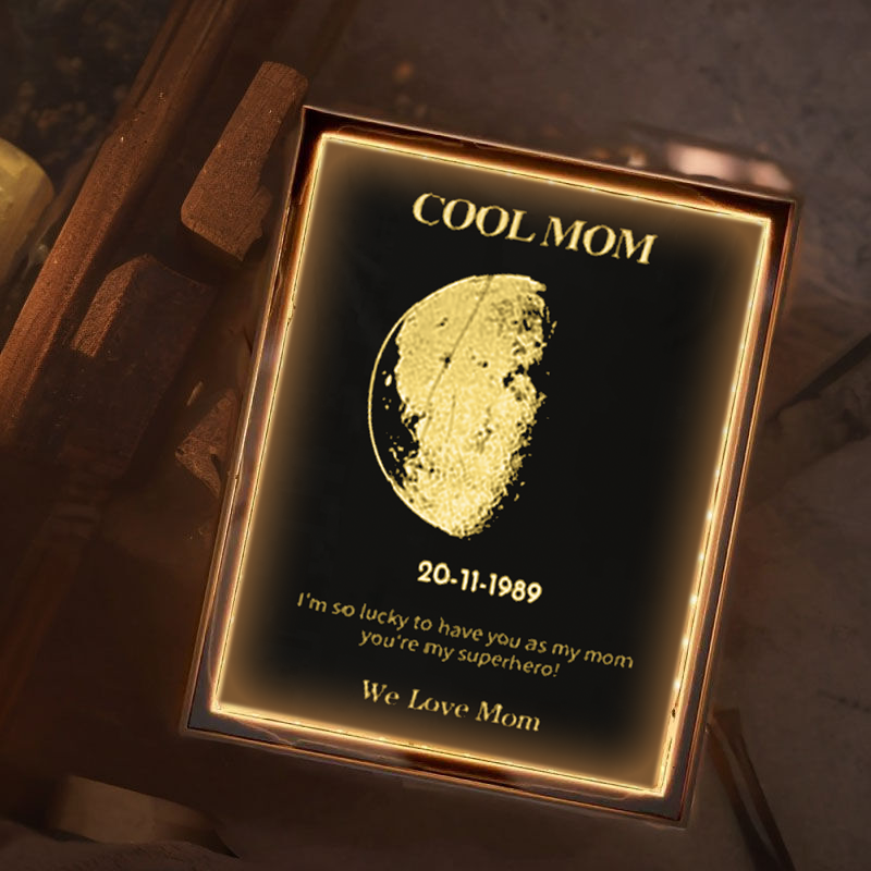 ğŸŒŸCustom Mom Moon Phase Led Art Mirror ğŸŒŸ