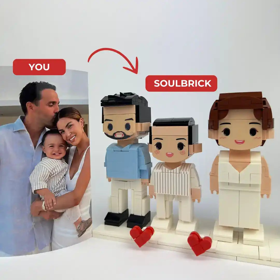 Custom Brick Figure with Photo, Creative and Personalized Gift