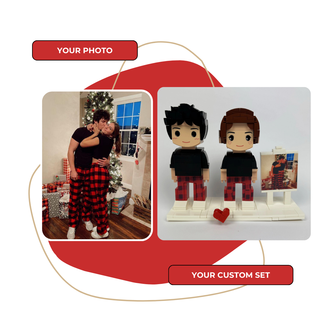 Custom Brick Figure with Photo, Creative and Personalized Gift