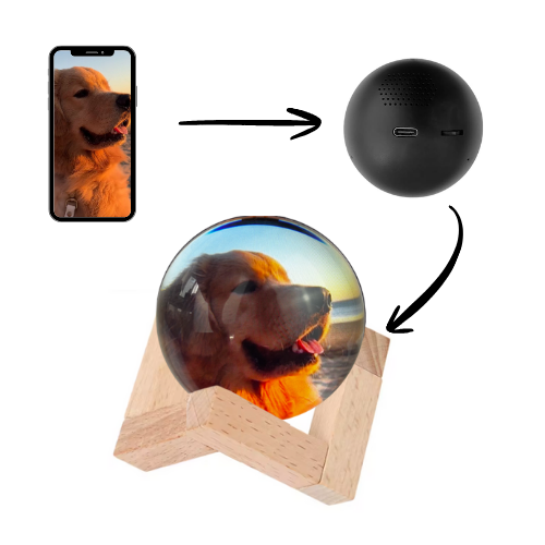 Personalized 3D Photo & Video Crystal Ball
