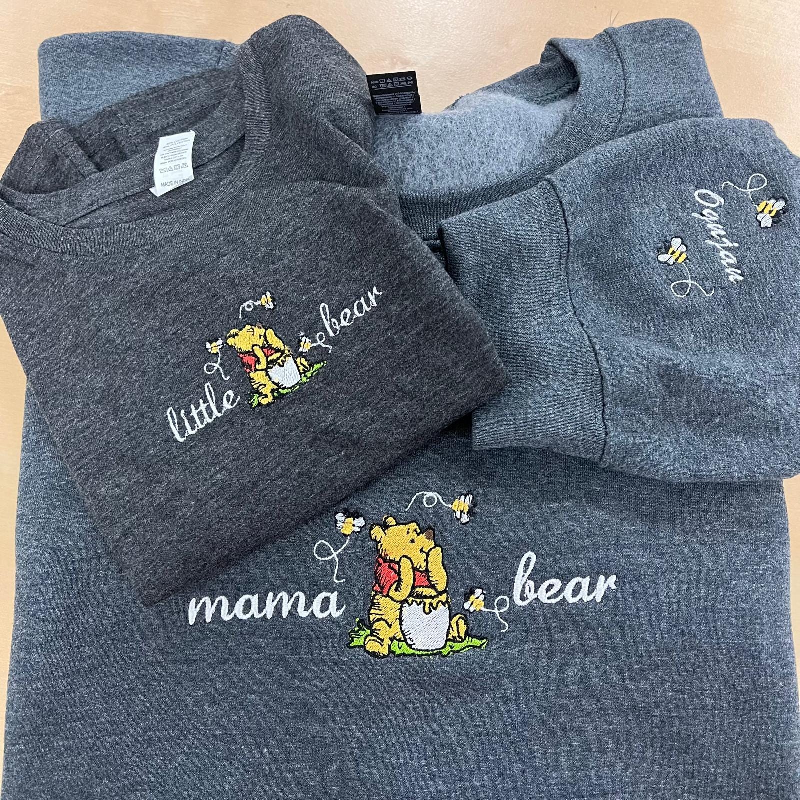 Custom Mama Bear Embroidered Sweatshirt