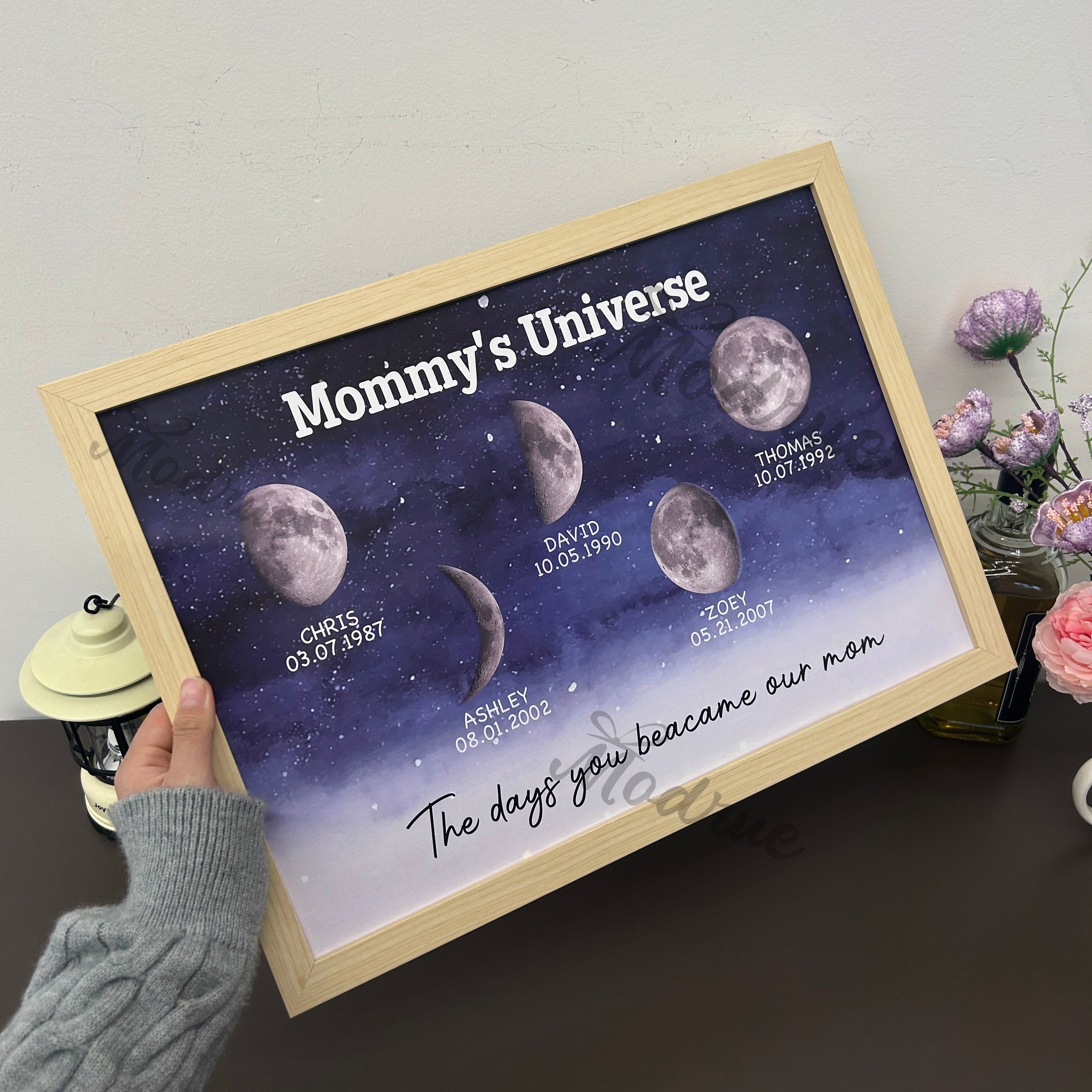 Starry Night Customize Birth Moon Frame Mother's Day Gift