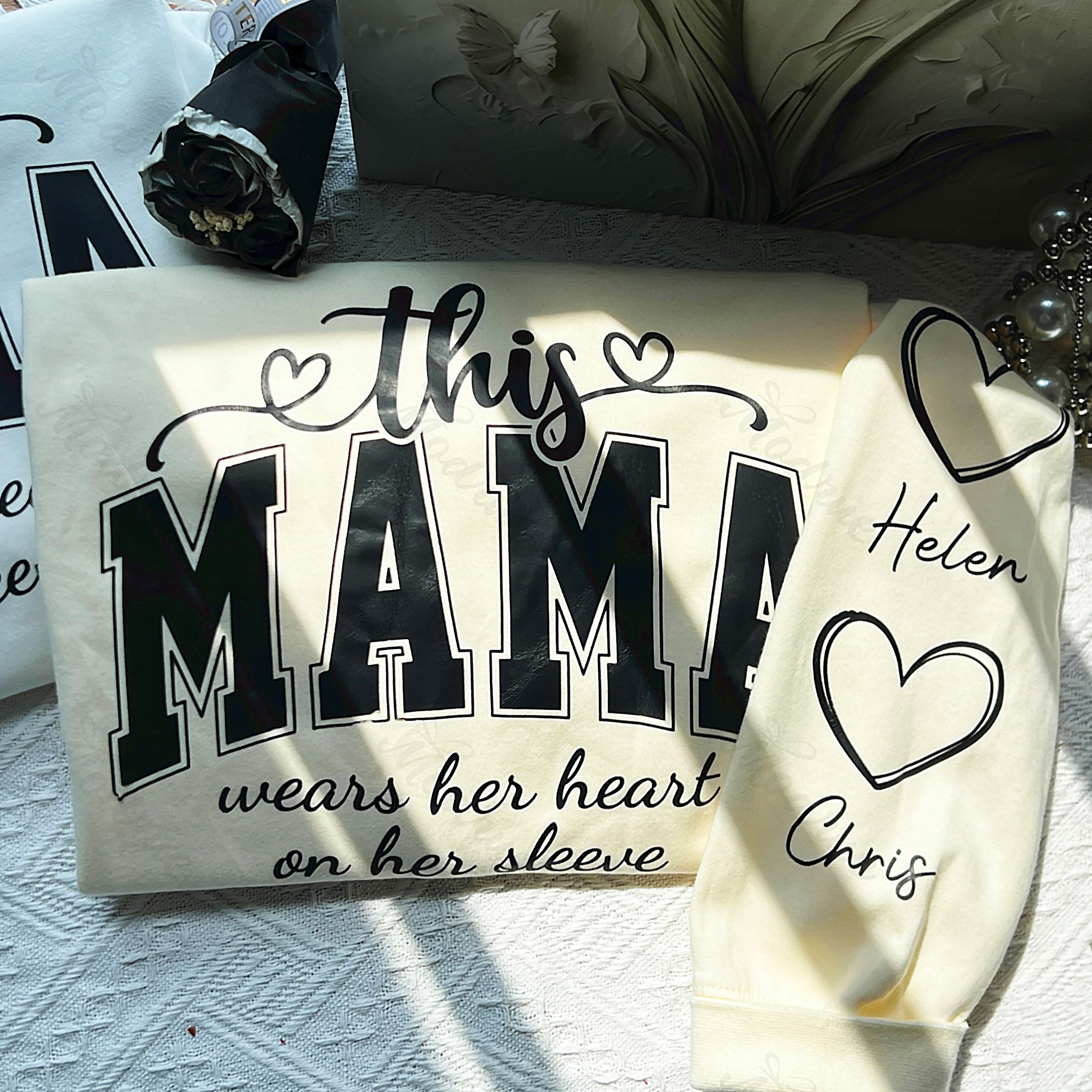 Personalized MAMA Sweatshirt With Kids Names