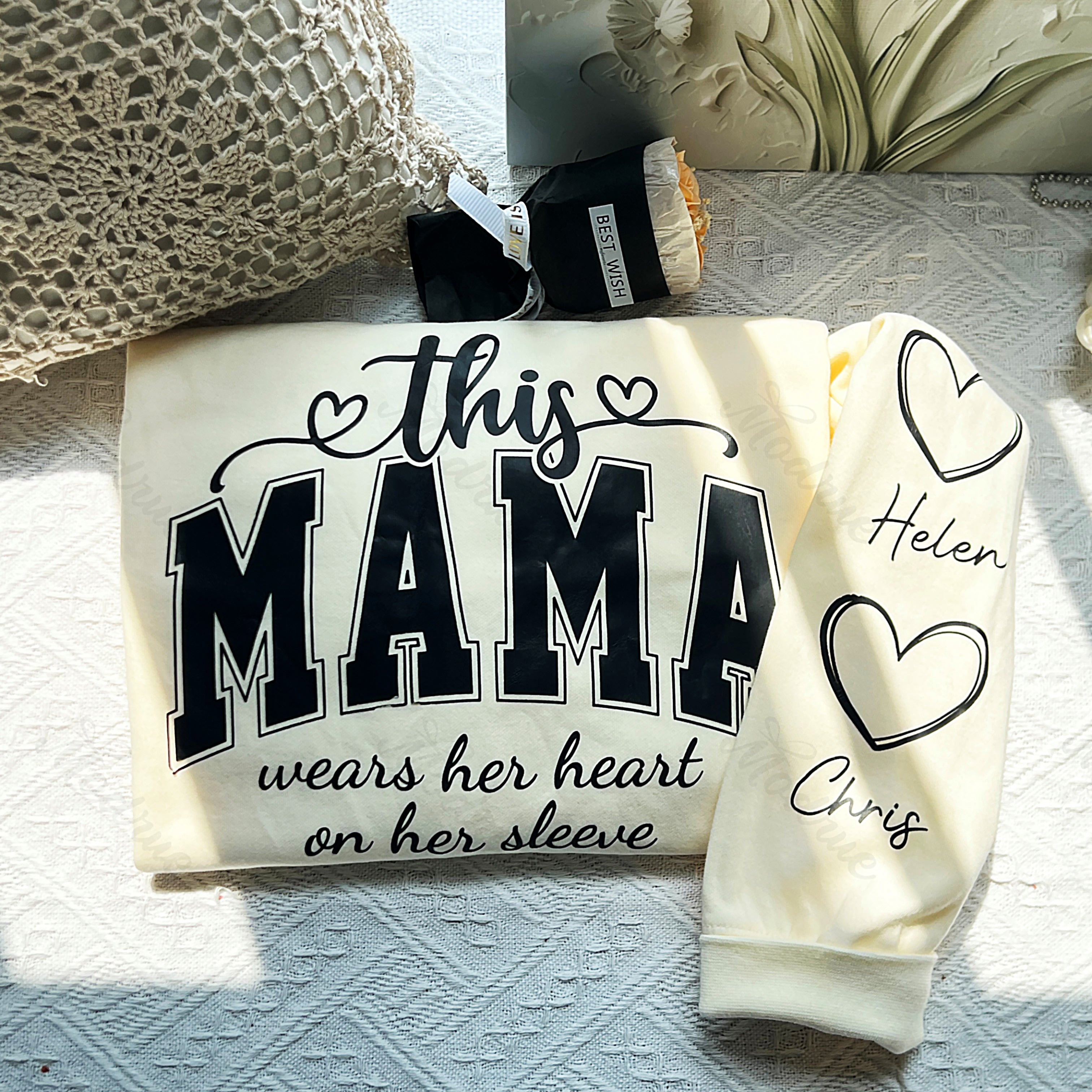 Personalized MAMA Sweatshirt With Kids Names