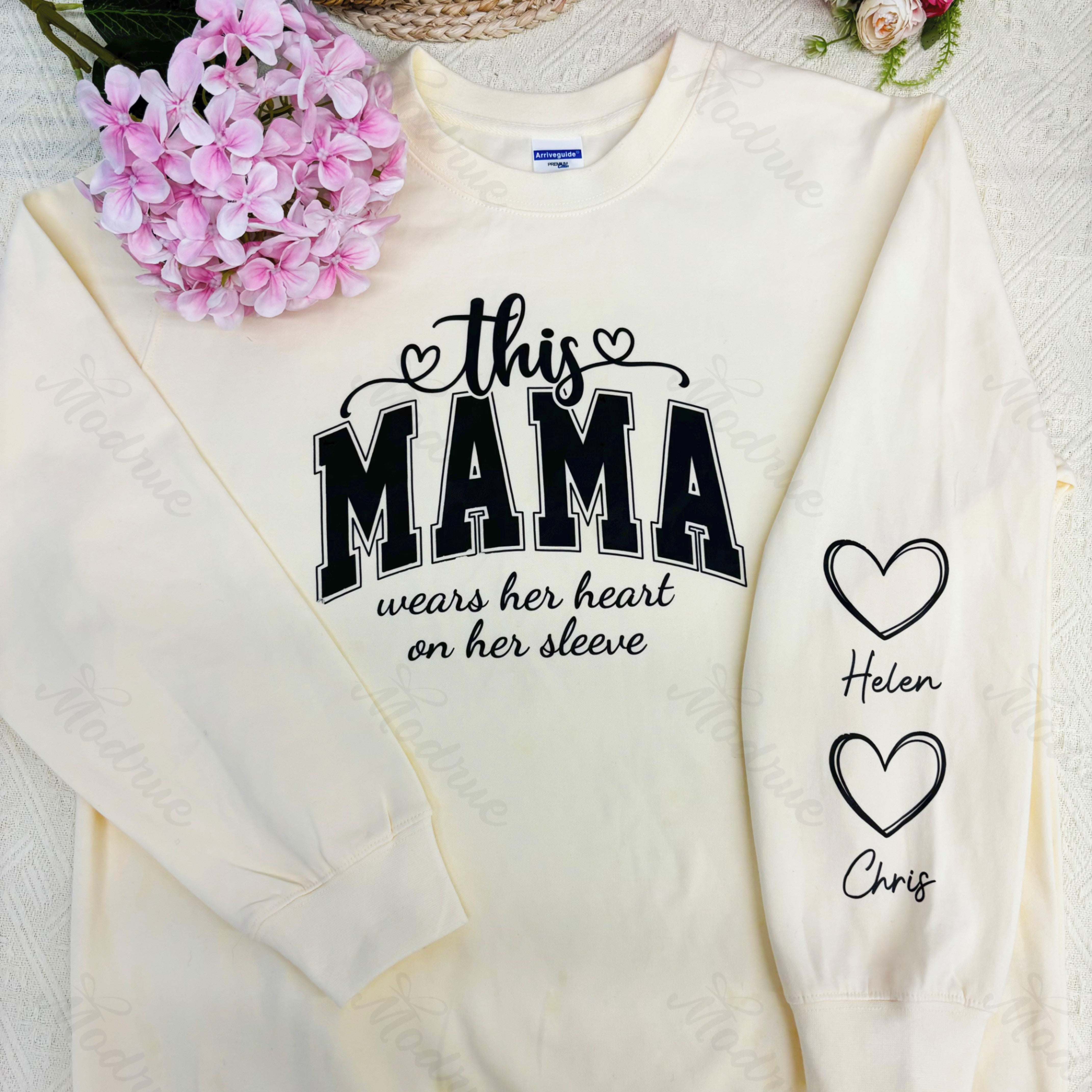 Personalized MAMA Sweatshirt With Kids Names