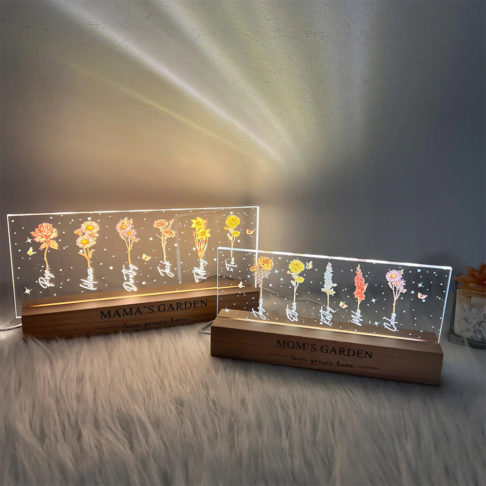 50%OFFğŸŒŸ Birth Month Flower Personalized LED Night Light