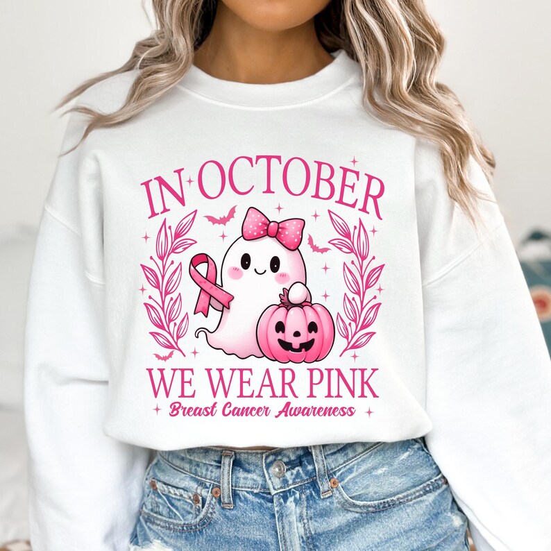 In October We Wear Pink Ghost Shirt