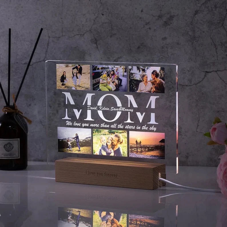Personalized Custom Photo Night Light â€“ Perfect Gift for Mom