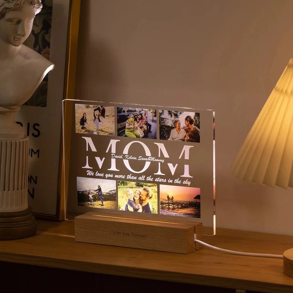 Personalized Custom Photo Night Light â€“ Perfect Gift for Mom