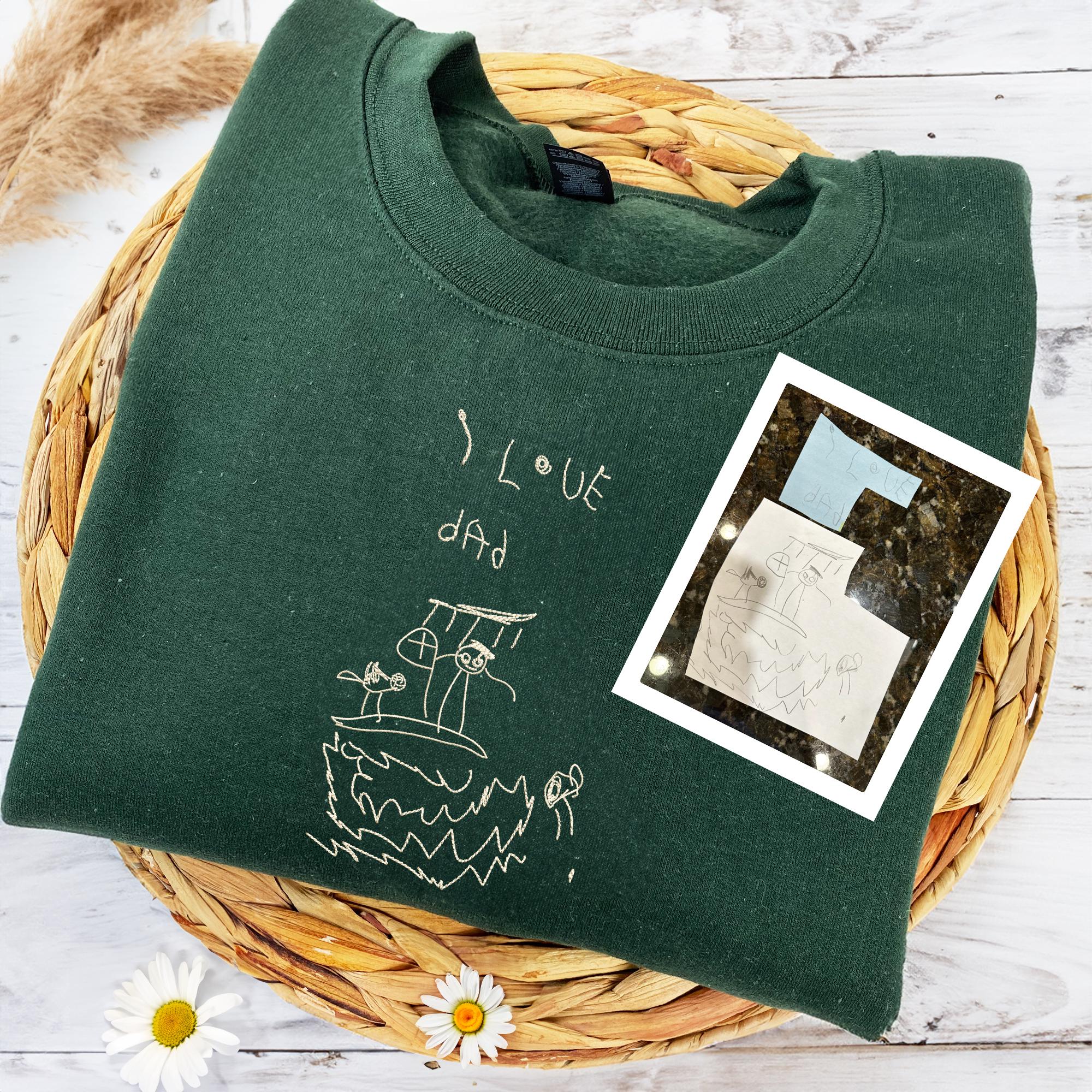 Custom Embroidered Kids' Drawing Sweatshirt
