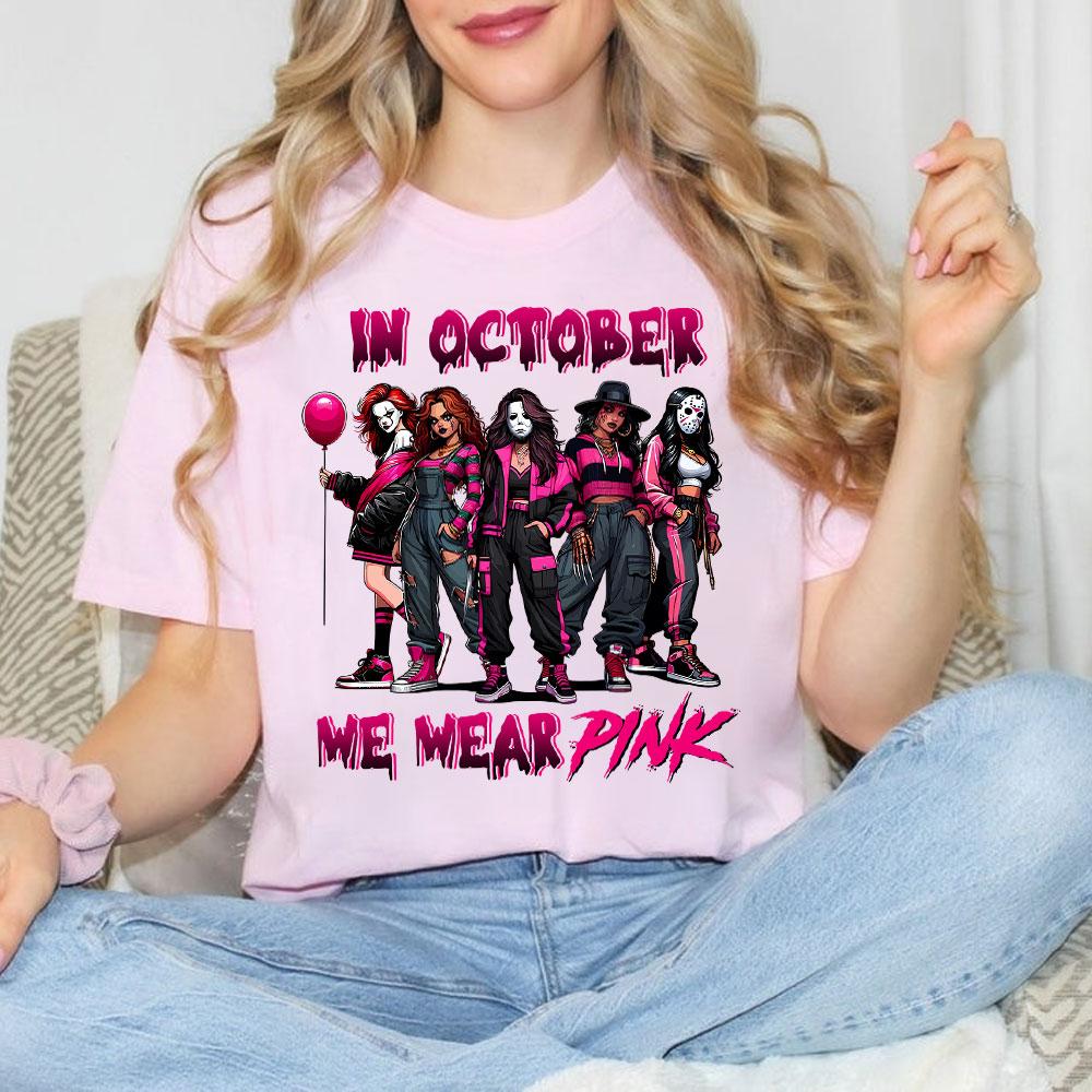 In October We Wear Pink Vintage Shirt