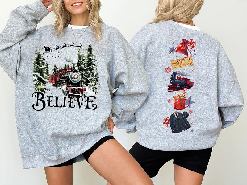 Polar Express 2 Sides Sweatshirt