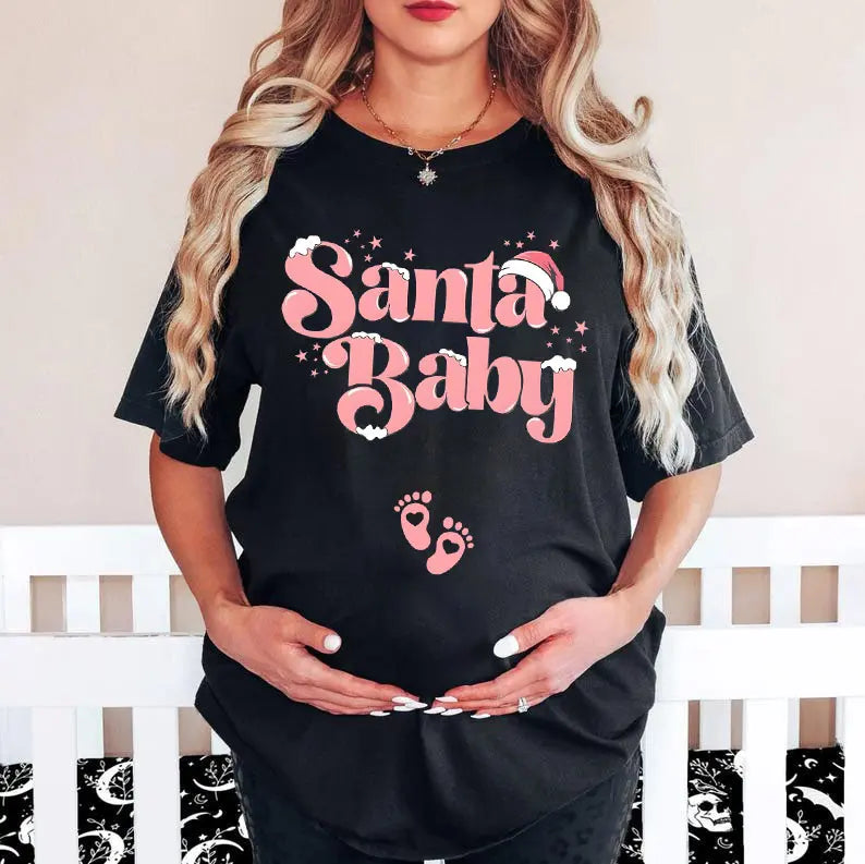 Santa Baby Pink Shirt