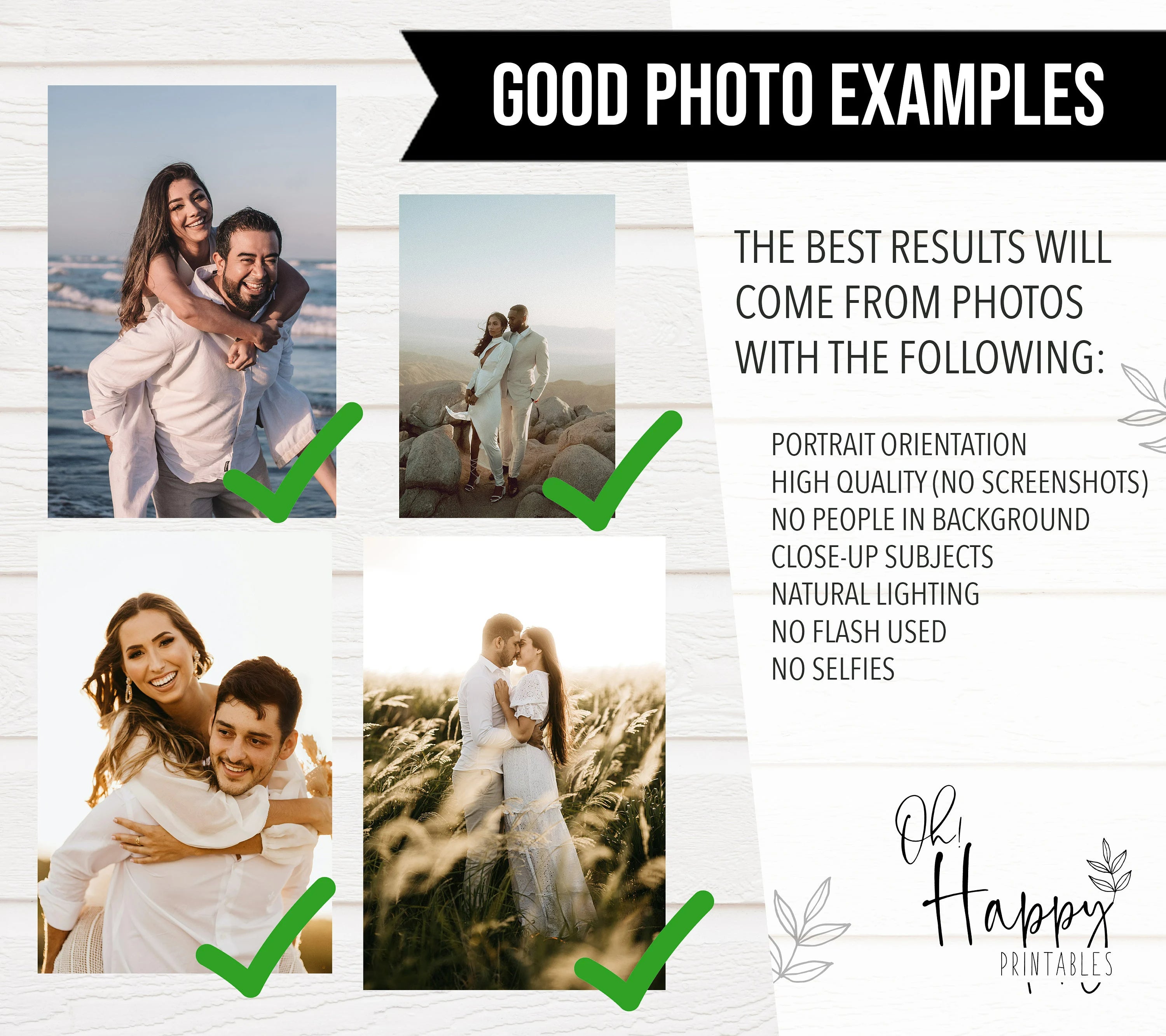 Portrait Song Lyrics Photo Frame with NFC Wall Art