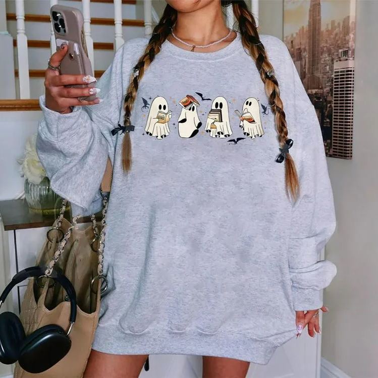 Ghost Book Dragon Sweatshirt, Ghost 4th Wing Bookish Shirt