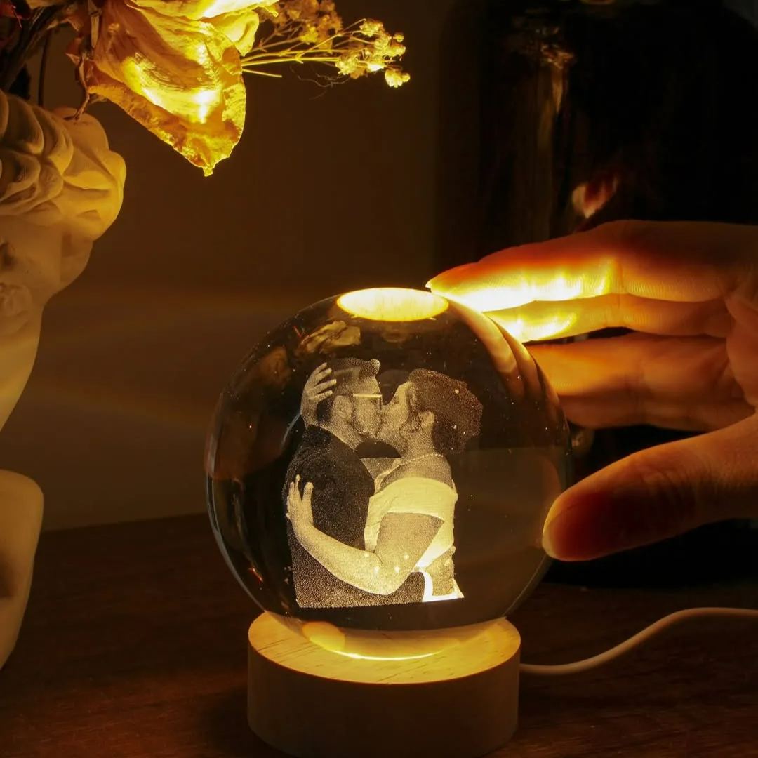 Personalized 3D Photo Crystal Ball