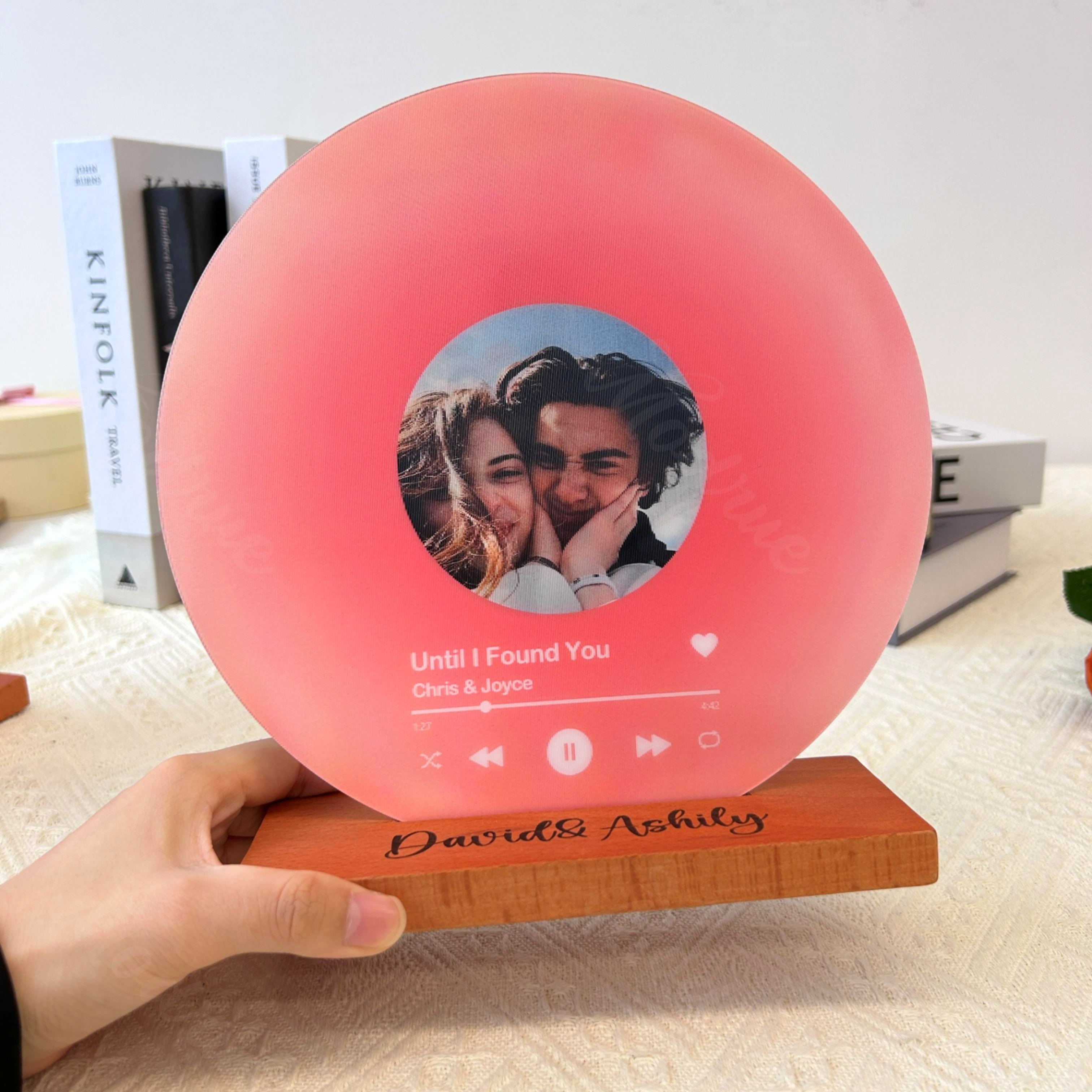 Personalized Record with Photo - Lenticular Song Plaque with NFC