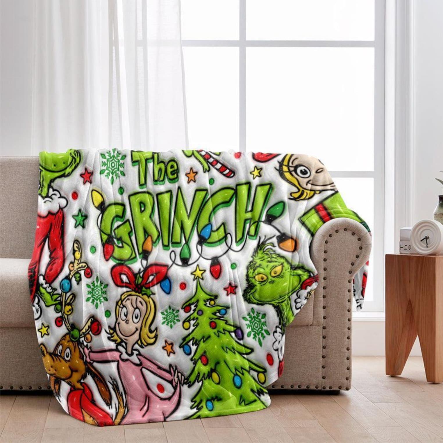 Personalized Name Christmas Blanket