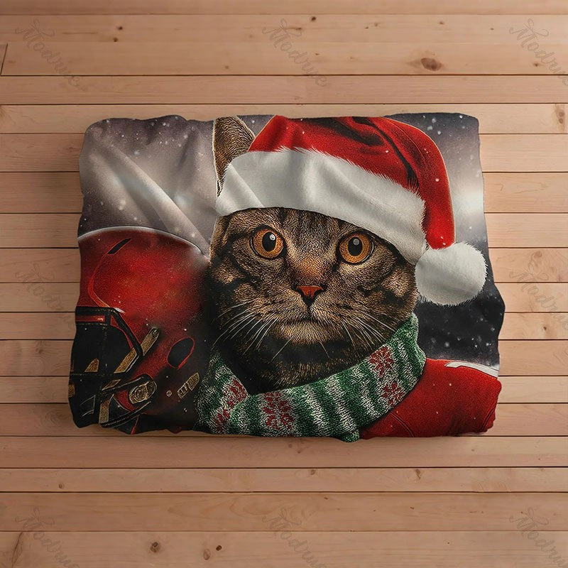Custom Christmas American Football Pets Blankets