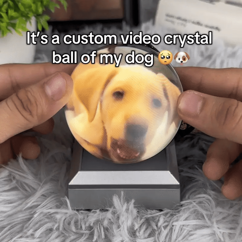 Personalized 3D Photo & Video Crystal Ball